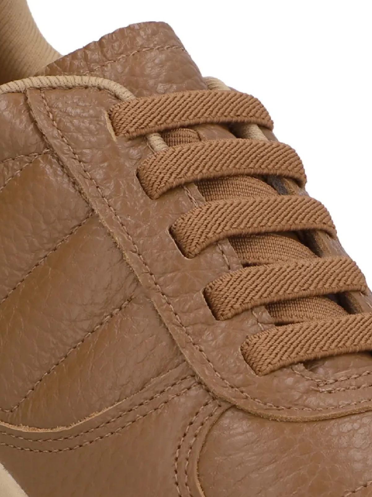 Zapatillas de cuero militar verde con encaje elástico - Imagen 6