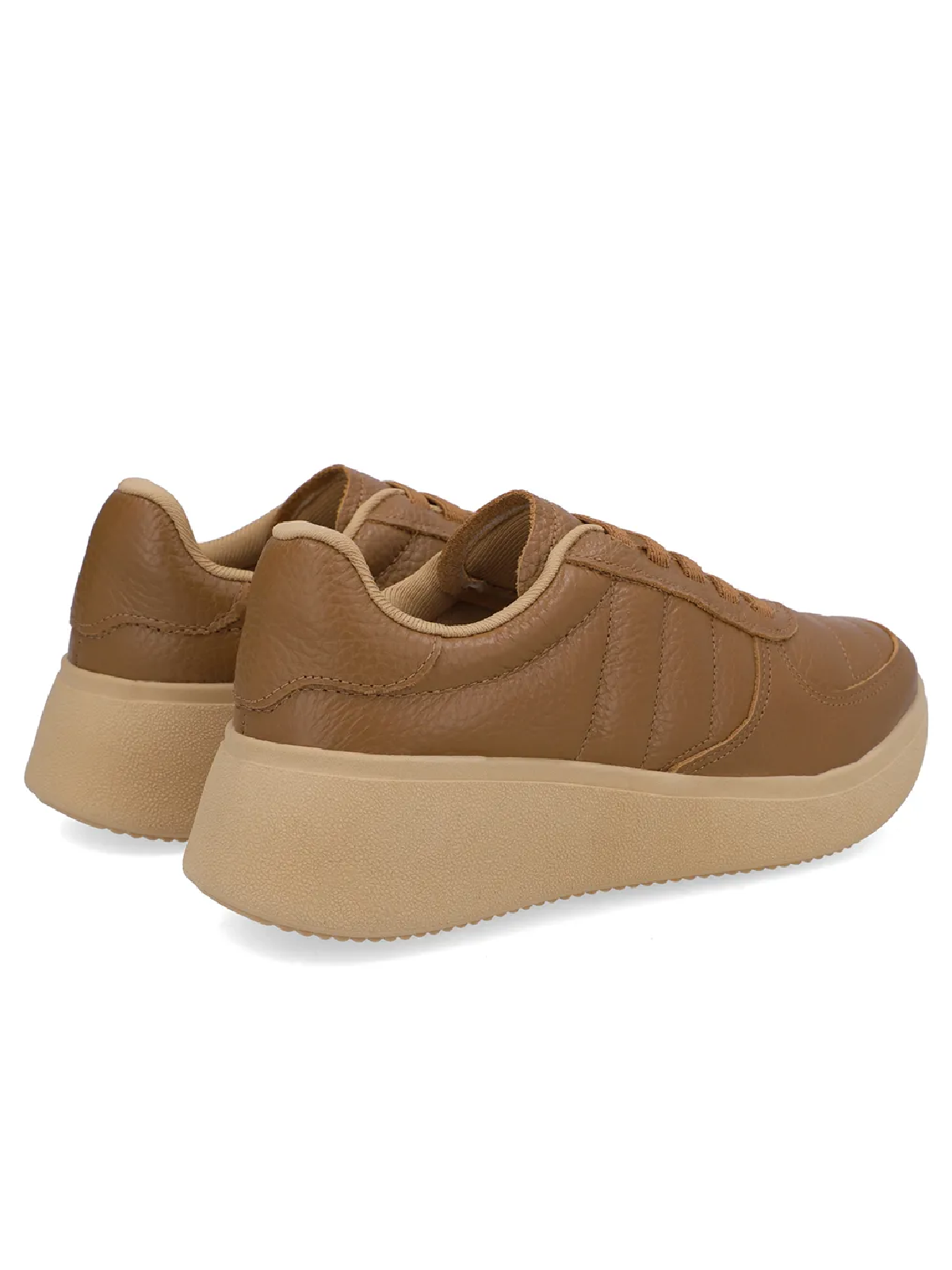 Zapatillas de cuero militar verde con encaje elástico - Imagen 8