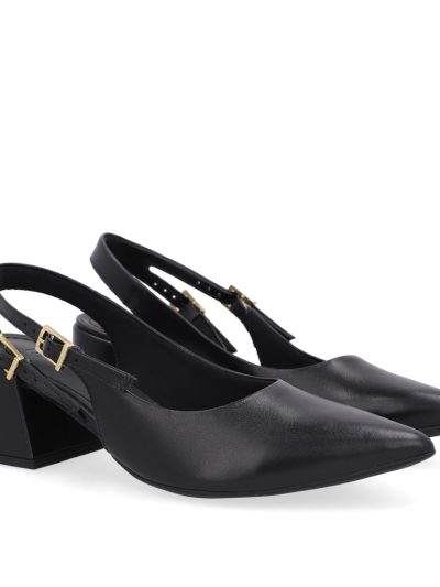 SLINGBACK EM COURO
