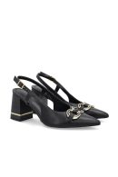 SLINGBACK EM COURO
