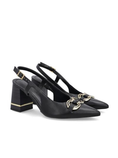 SLINGBACK EM COURO
