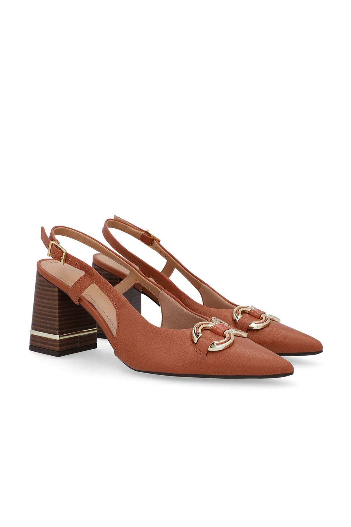 SLINGBACK EM COURO
