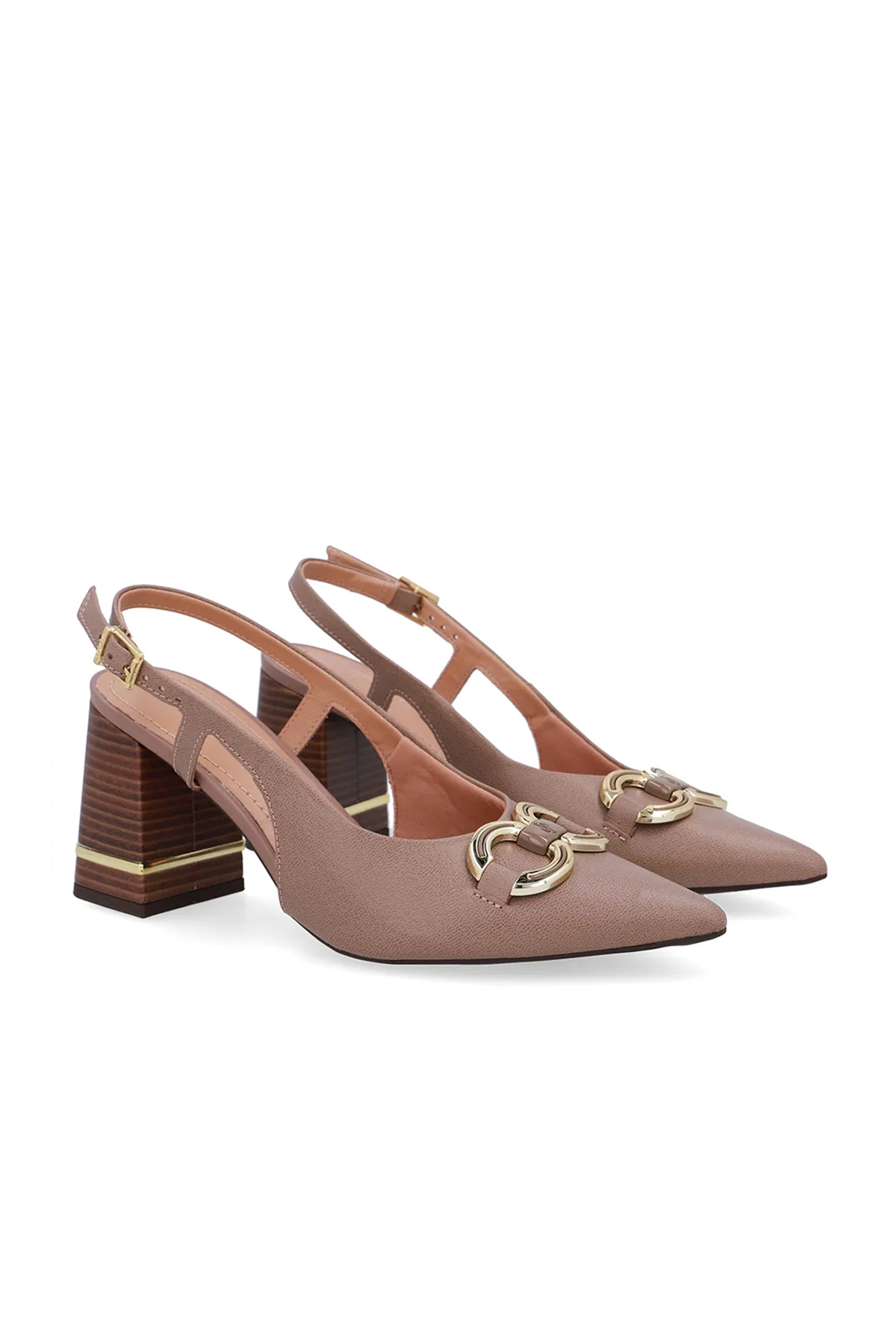 SLINGBACK EM COURO