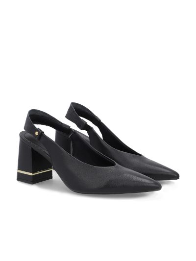 SLINGBACK EM COURO