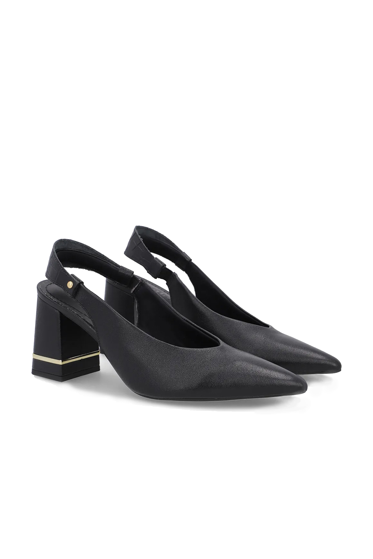 SLINGBACK EM COURO