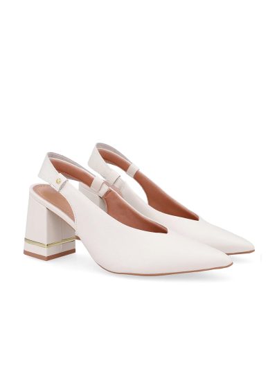 SLINGBACK EM COURO