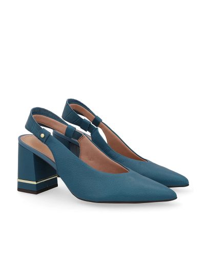 SLINGBACK EM COURO