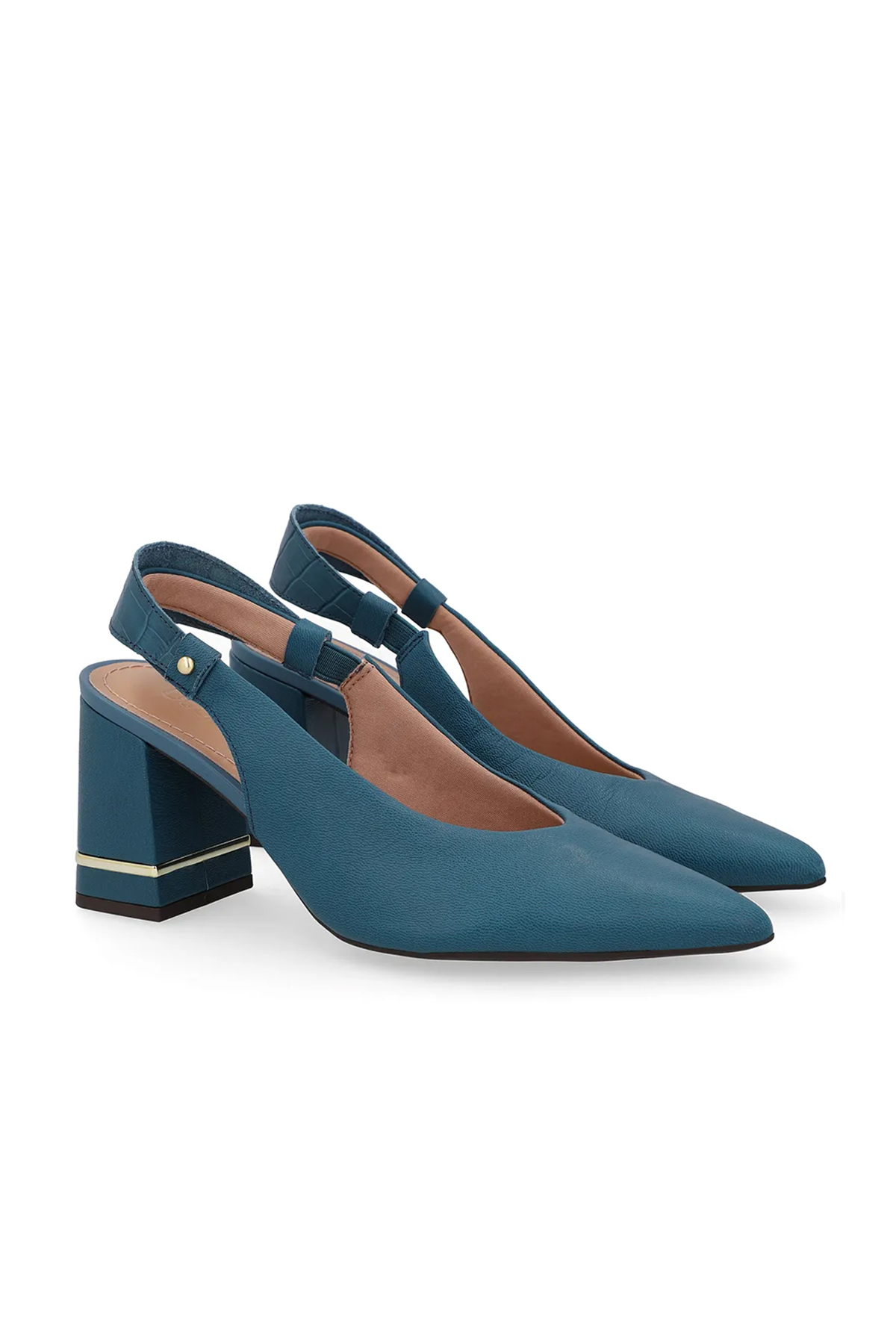 SLINGBACK EM COURO
