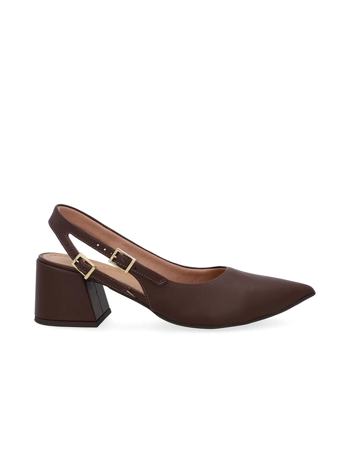 SLINGBACK EM COURO - Imagen 3