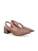 SLINGBACK EM COURO