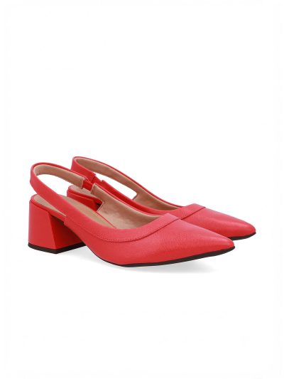 SLINGBACK EM COURO