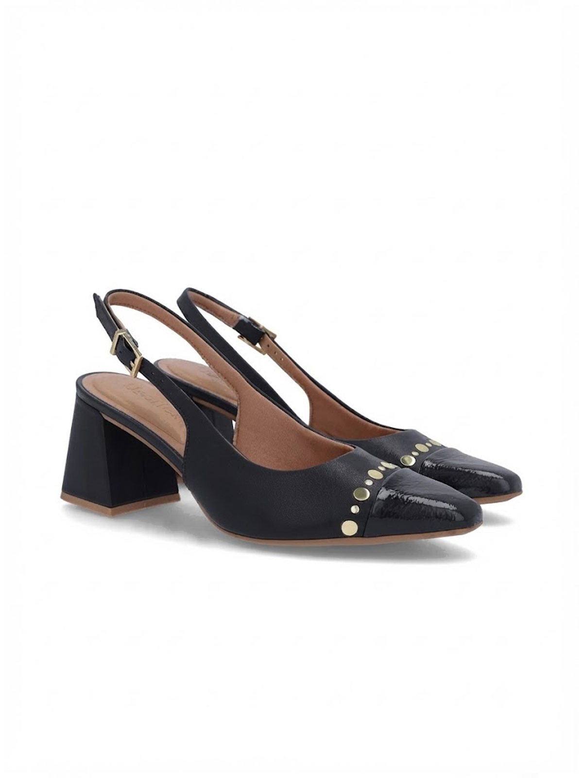 SLINGBACK EM COURO