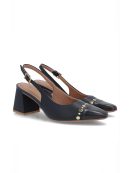 SLINGBACK EM COURO