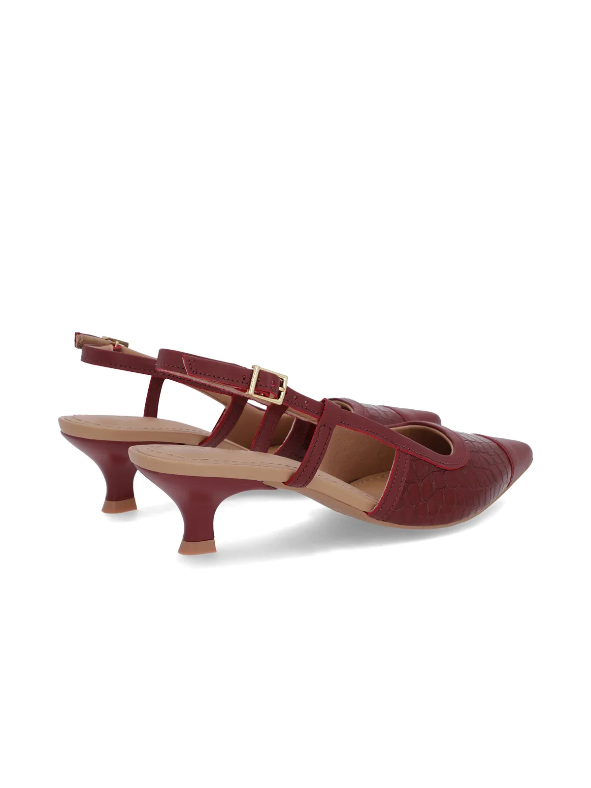 SLINGBACK EM COURO CROCO - Imagen 2