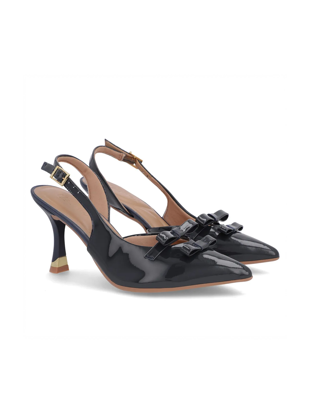 SLINGBACK EM COURO