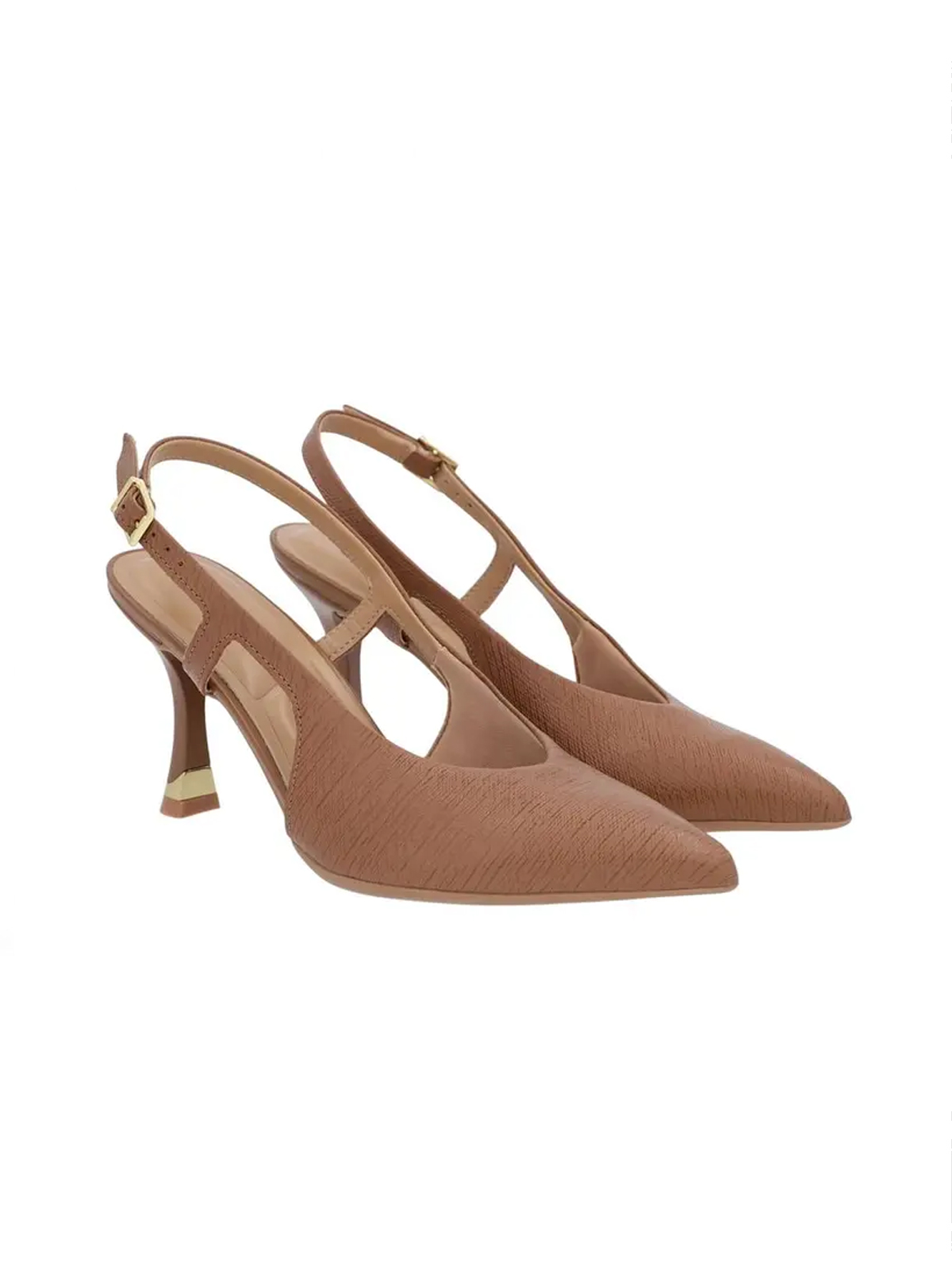 SLINGBACK EM COURO