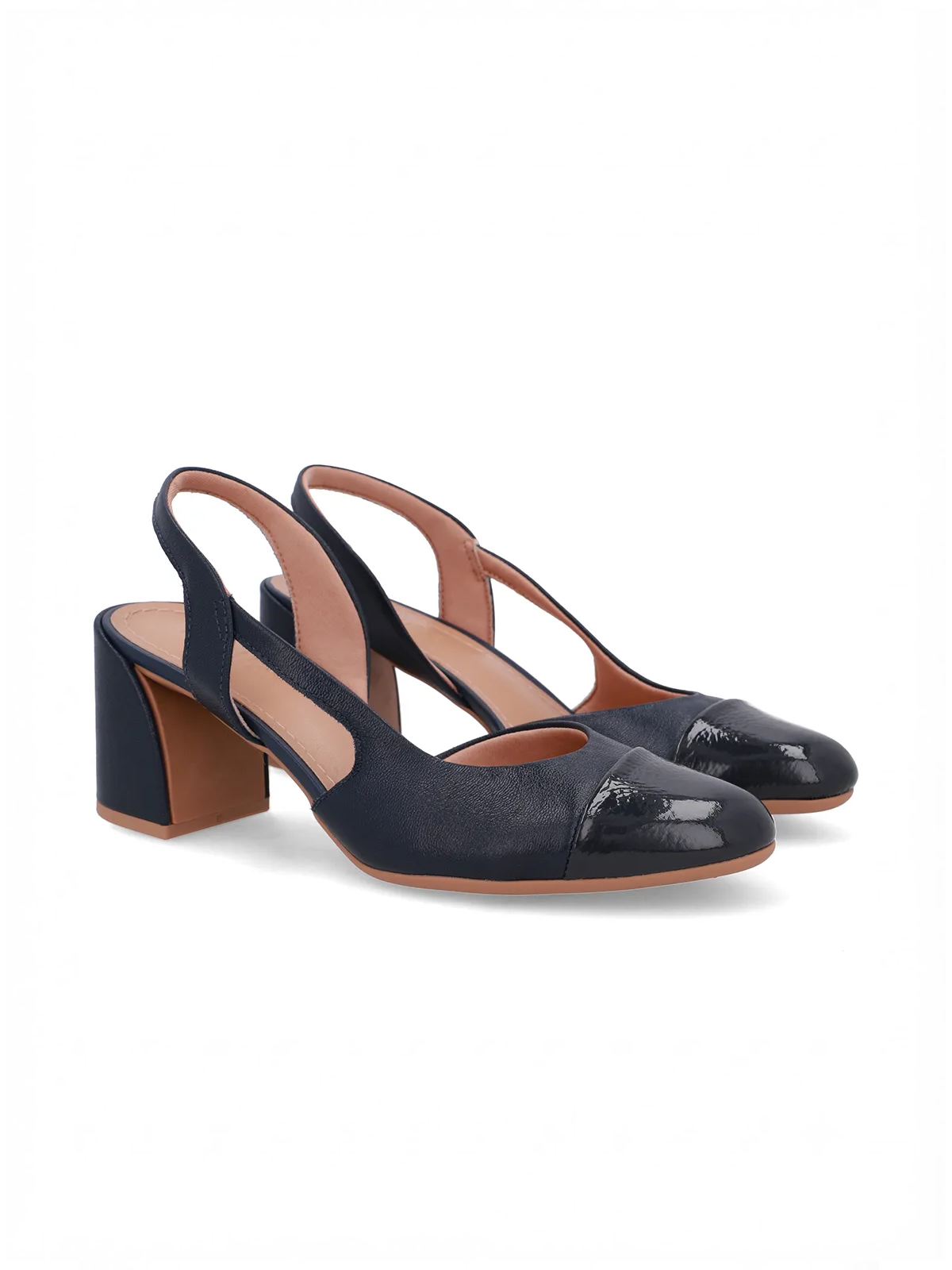 SLINGBACK EM COURO