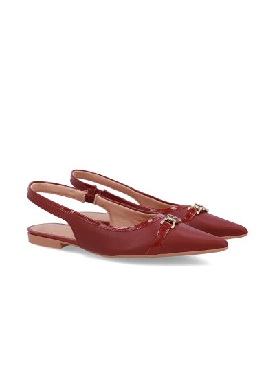 SLINGBACK EM COURO