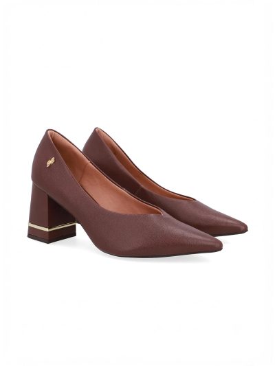 SCARPIN EM COURO