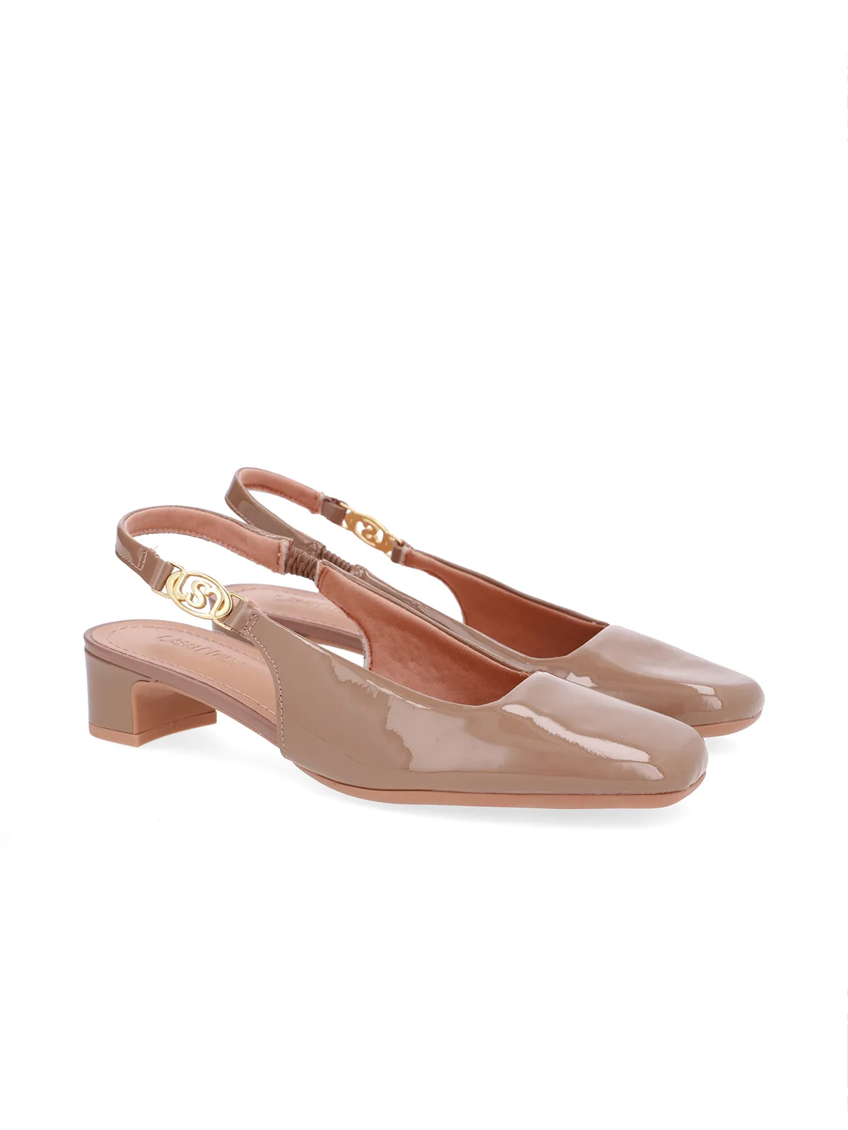 SLINGBACK EM COURO