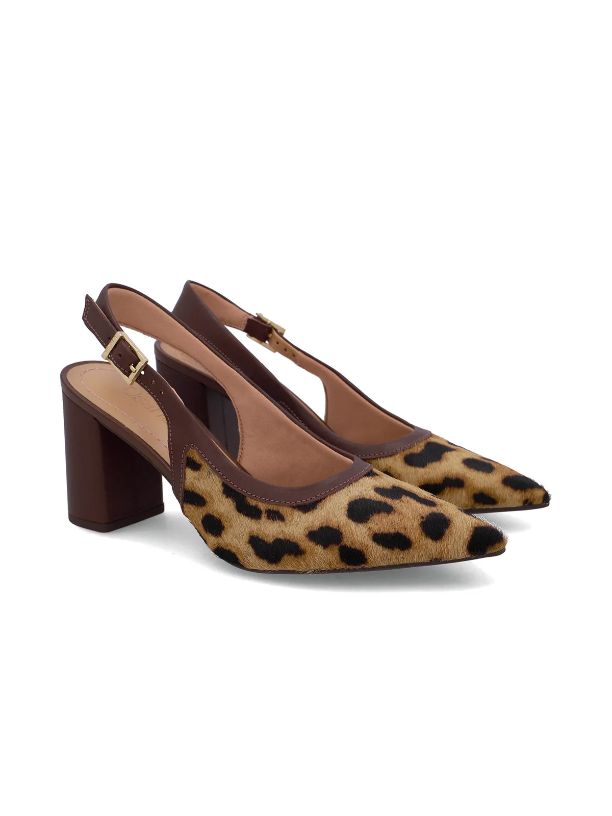 SLINGBACK EM COURO