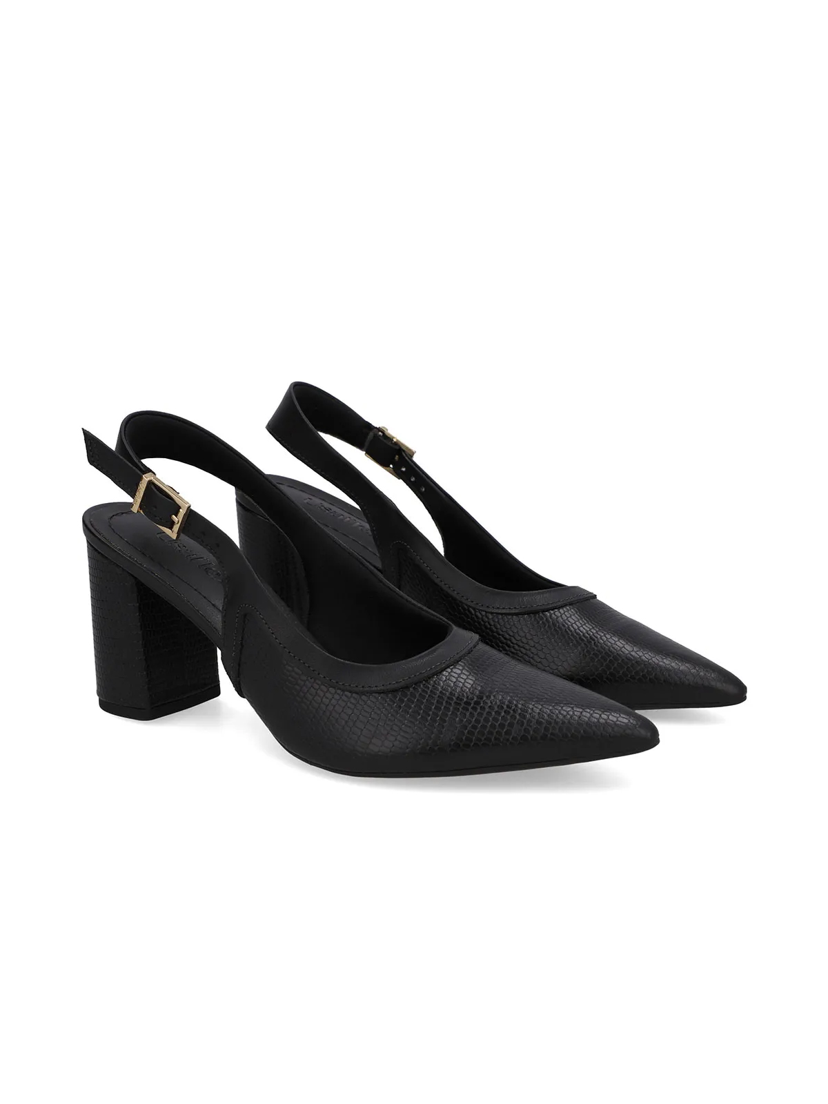 SLINGBACK EM COURO