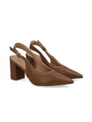SLINGBACK EM COURO