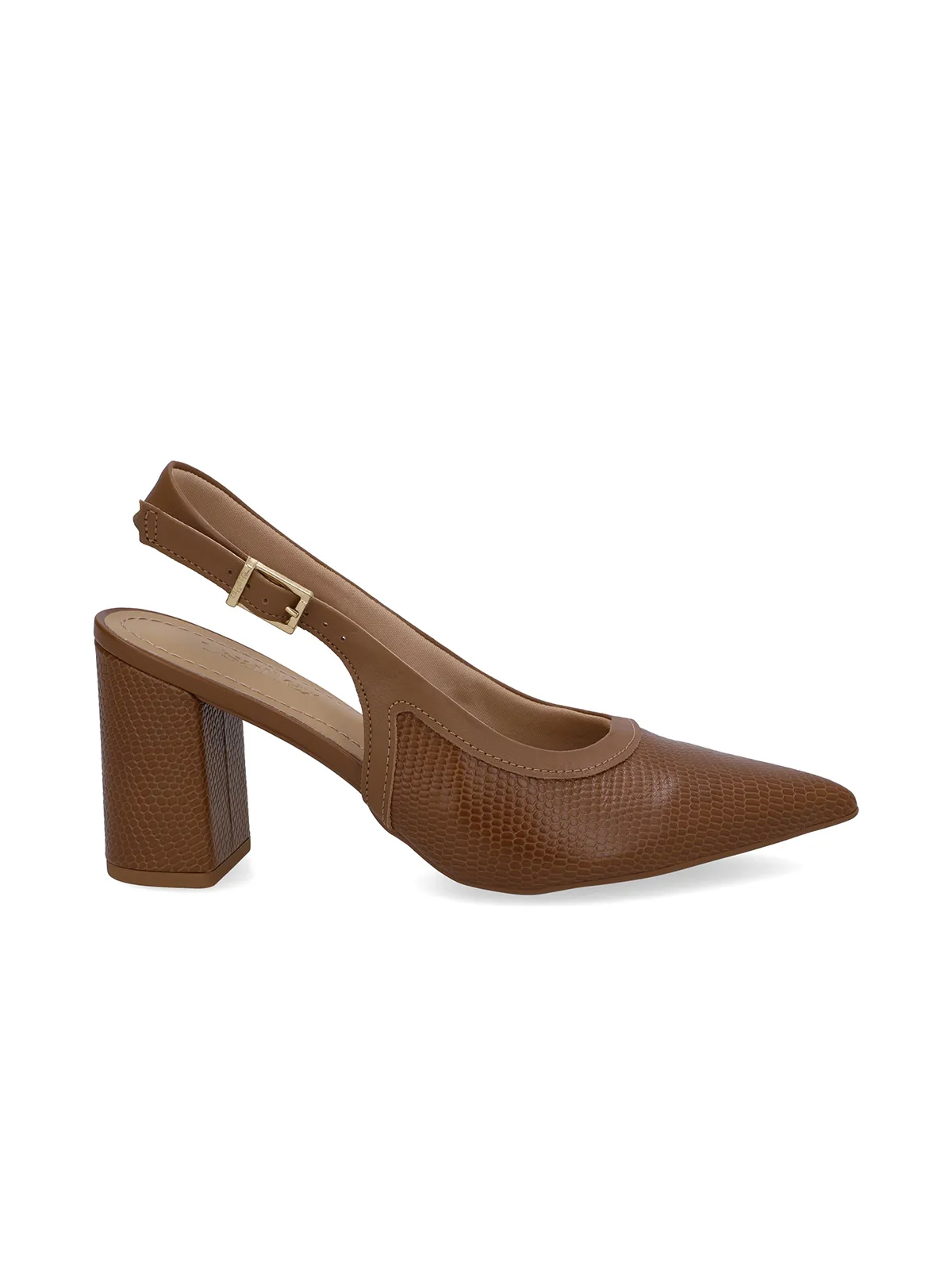 SLINGBACK EM COURO - Imagen 3