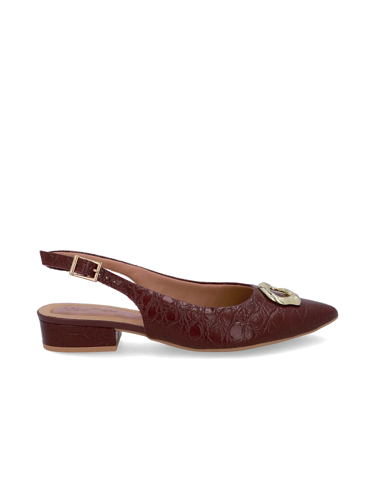 SLINGBACK EM COURO - Imagen 3