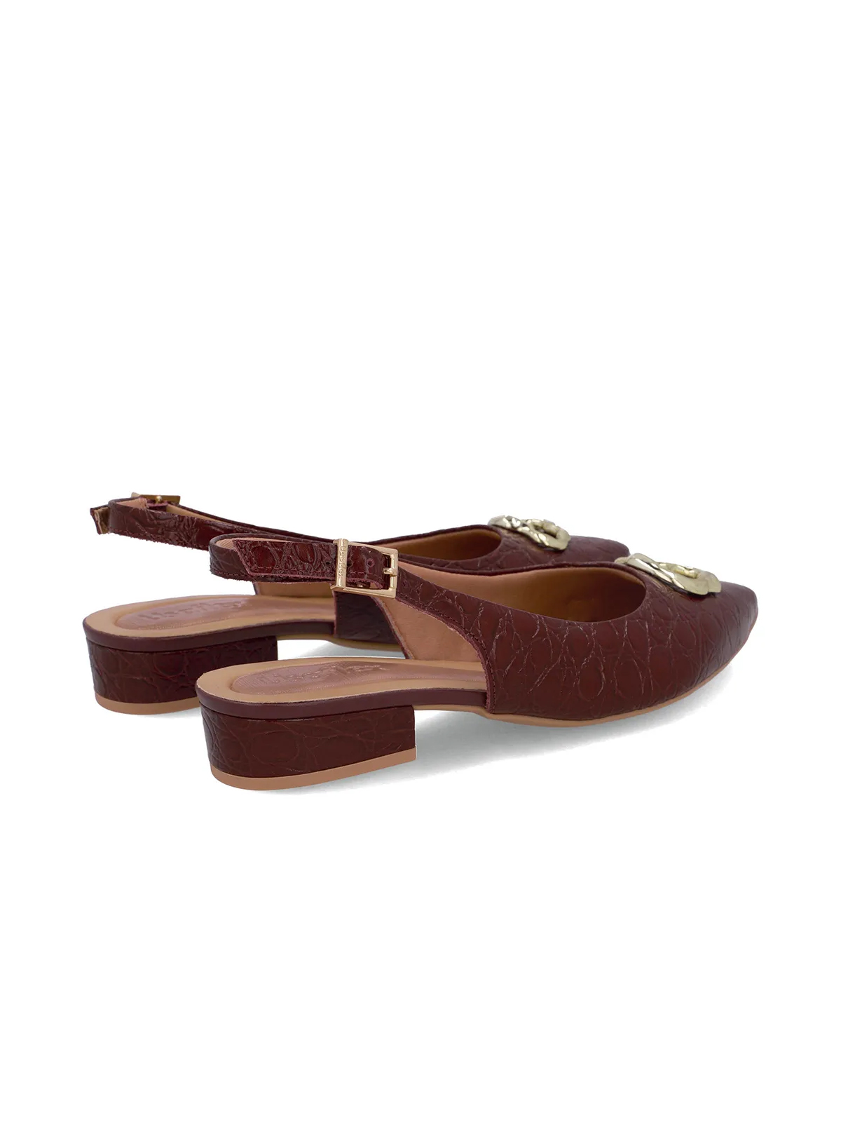 SLINGBACK EM COURO - Imagen 2
