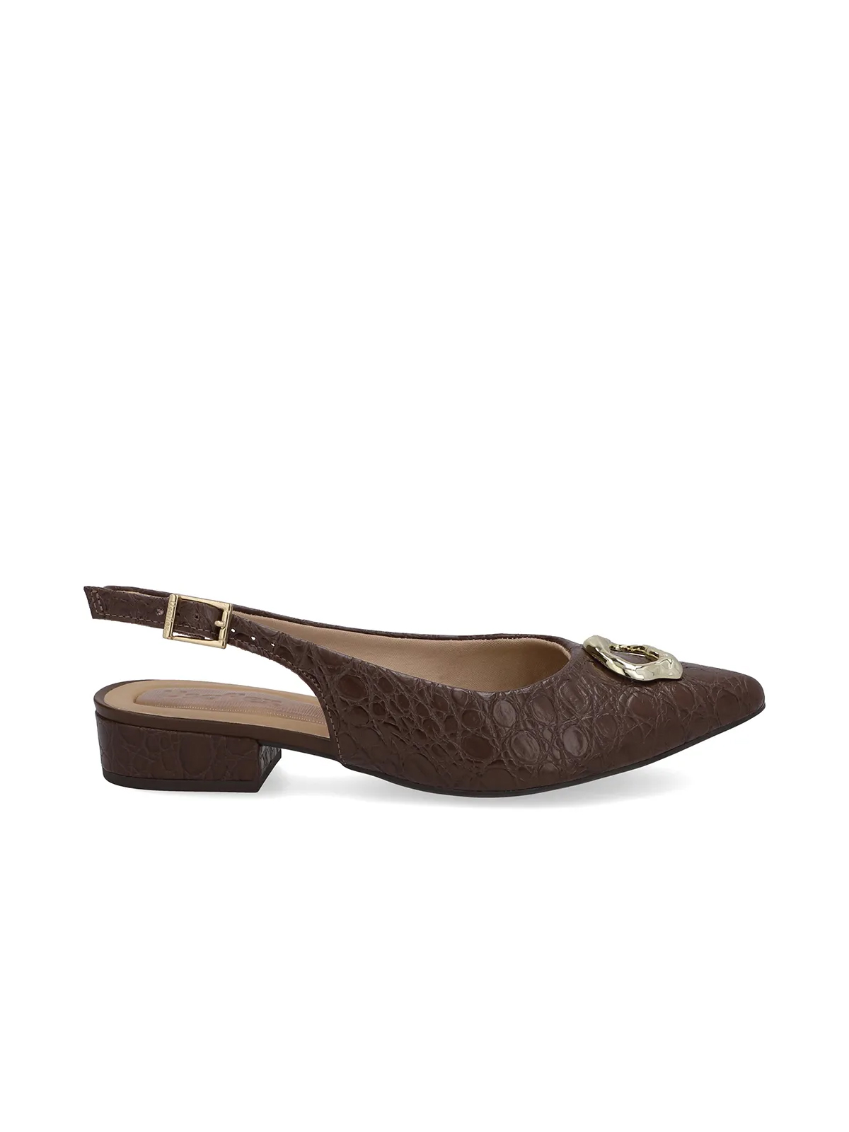 SLINGBACK EM COURO - Imagen 3