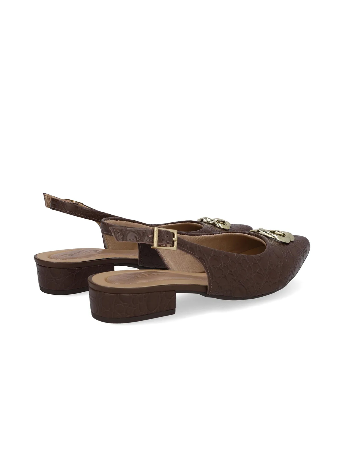 SLINGBACK EM COURO - Imagen 2