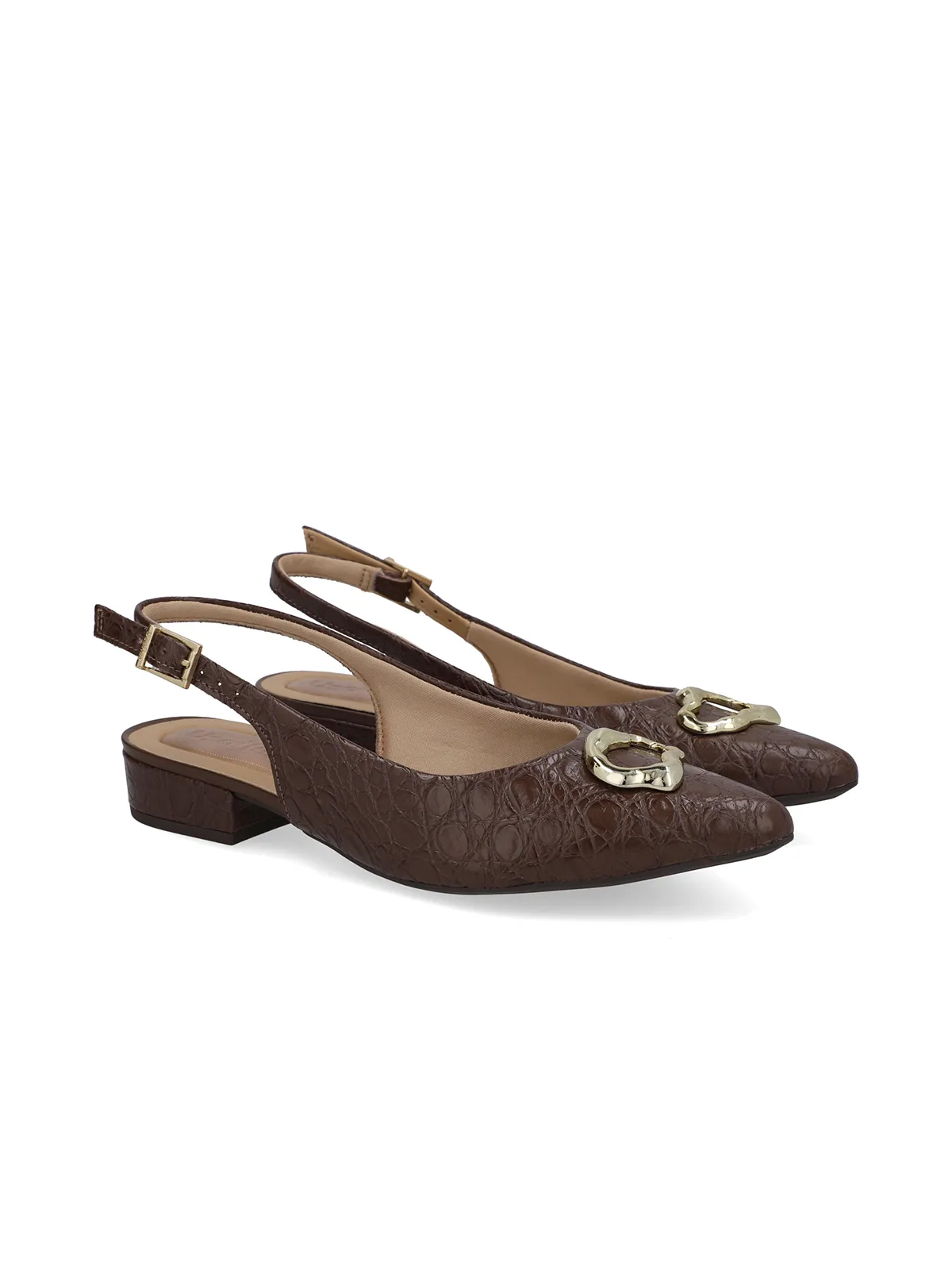 SLINGBACK EM COURO
